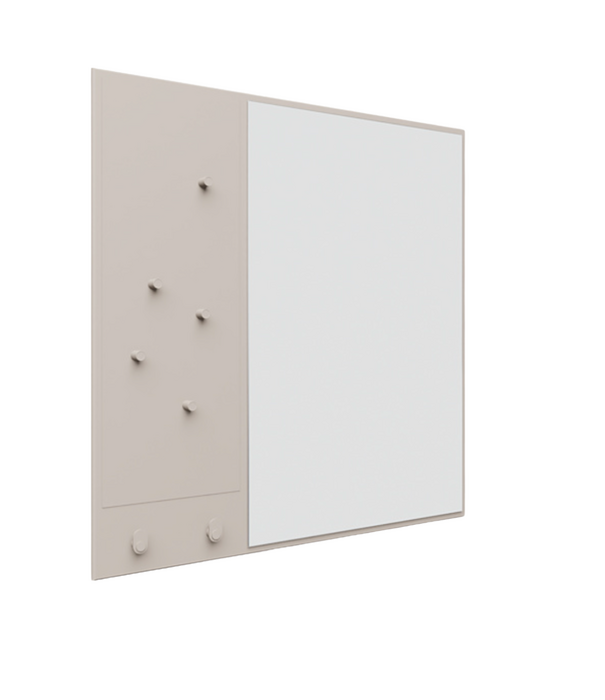 Montana Furniture  Memo Mirror with notice board, magnets and 2 hooks