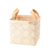 Lastu Baskets birch, leather handles