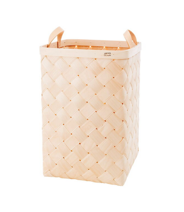 Verso Design  Lastu Baskets birch, leather handles