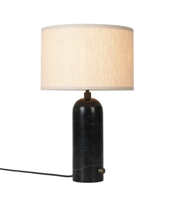 Gubi  Gravity TafelLamp marmer, canvas kap
