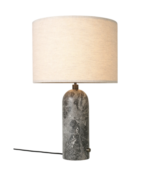 Gubi  Gravity Table Lamp marble, canvas shade