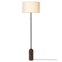 Gravity VloerLamp marmer, canvas kap, dimbaar