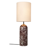 Gravity Vloerlamp XL marmer, canvas kap