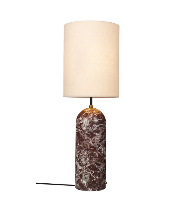 Gubi  Gravity Vloerlamp XL marmer, canvas kap