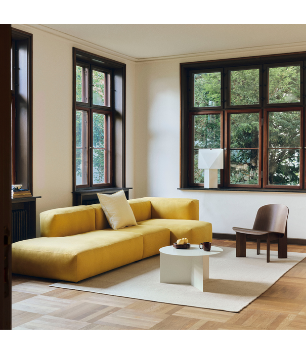 Hay  Chisel Lounge Chair walnut, front Sheepskin espresso