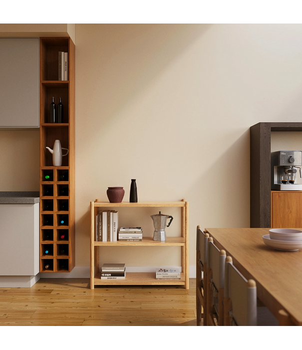 Gejst Sceene F Bookcase light oak