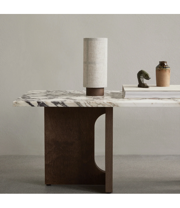 Audo Hashira Portable Lamp, raw linen