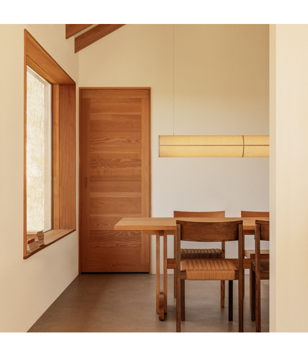 Audo Hashira Portable Lamp, raw linen