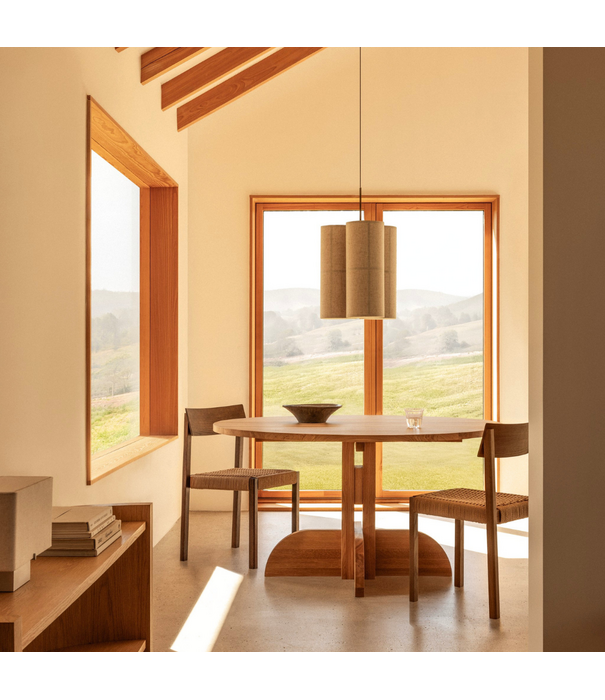 Audo Hashira Portable Lamp, raw linen
