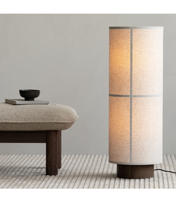 Audo Hashira Floor Lamp raw linen