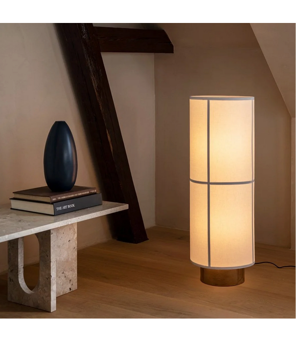 Audo Hashira Floor Lamp raw linen