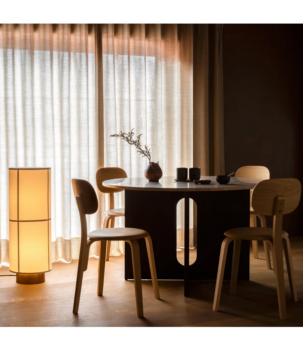 Audo Hashira Floor Lamp raw linen