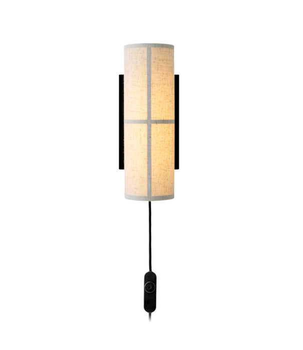 Audo Hashira Wandlamp raw linen