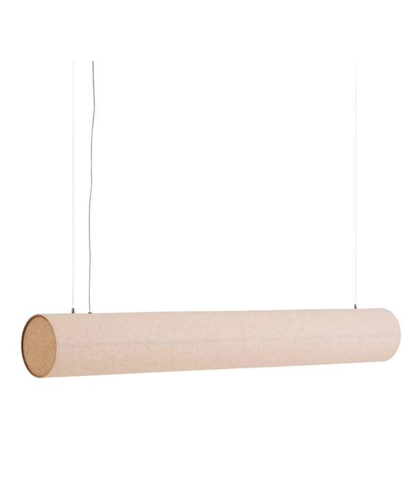 Audo Hashira Linear Pendant Lamp raw linen