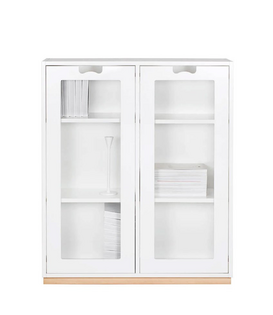 Snow E Kast, met glazen deuren