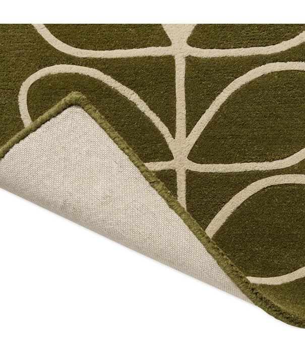 Brink & Campman  Orla Kiely Rug, Linear Stem Olive