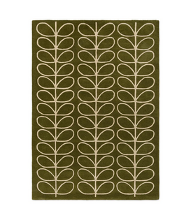 Orla Kiely Vloerkleed, Linear Stem - olijfgroen