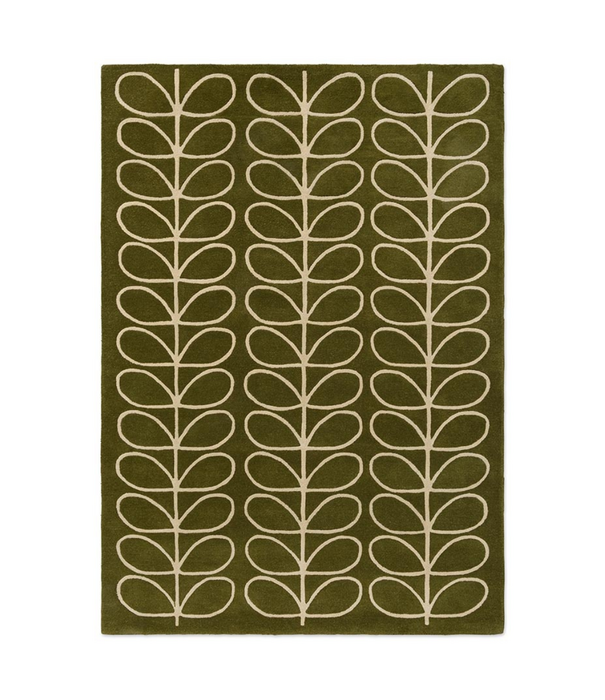 Brink & Campman  Orla Kiely Vloerkleed, Linear Stem Olive