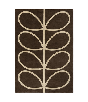 Orla Kiely Rug, Giant Linear Stem - walnut