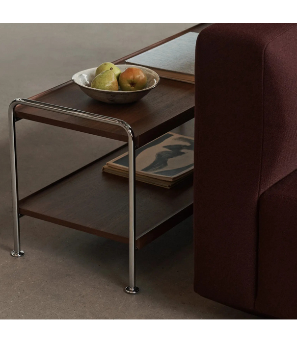 &Tradition Alima NDS4 Low Wandrek eiken, chrome