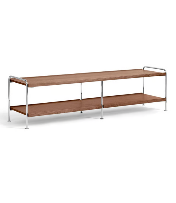 &Tradition Alima NDS4 Low Wandrek eiken, chrome
