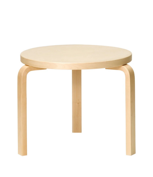 Artek  Aalto 90D Salontafel, walnoot gelakt berken