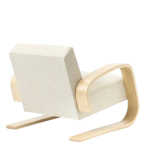 Artek  Aalto Armchair 400 Tank,  birch, Nubia cream/pearl 02