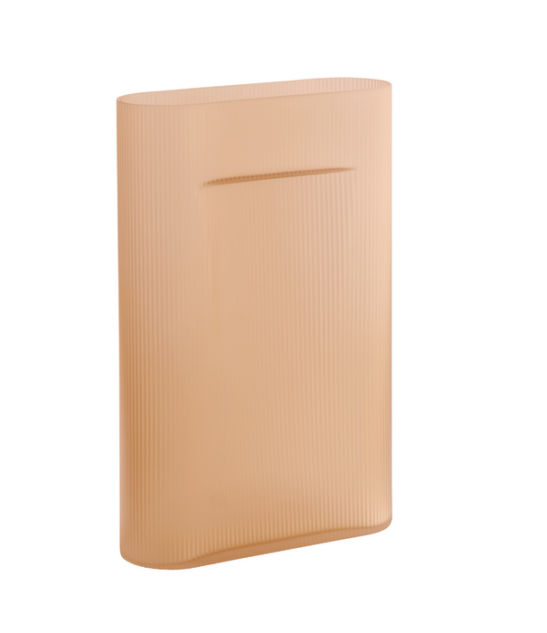 Muuto Ridge Frosted Vaas light orange