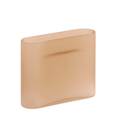 Ridge Frosted Vaas light orange