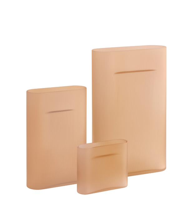 Muuto Ridge Frosted Vaas light orange