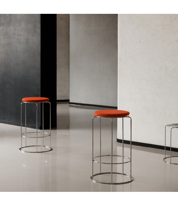 &Tradition Panton Wire VP15 Counter Barkruk hoogglans gepolijst