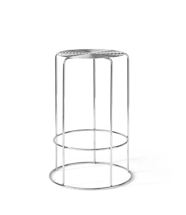 &Tradition Panton Wire VP15 Counter Barkruk hoogglans gepolijst
