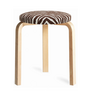 Stool 60 Kruk berken, Zebra bruin / wit