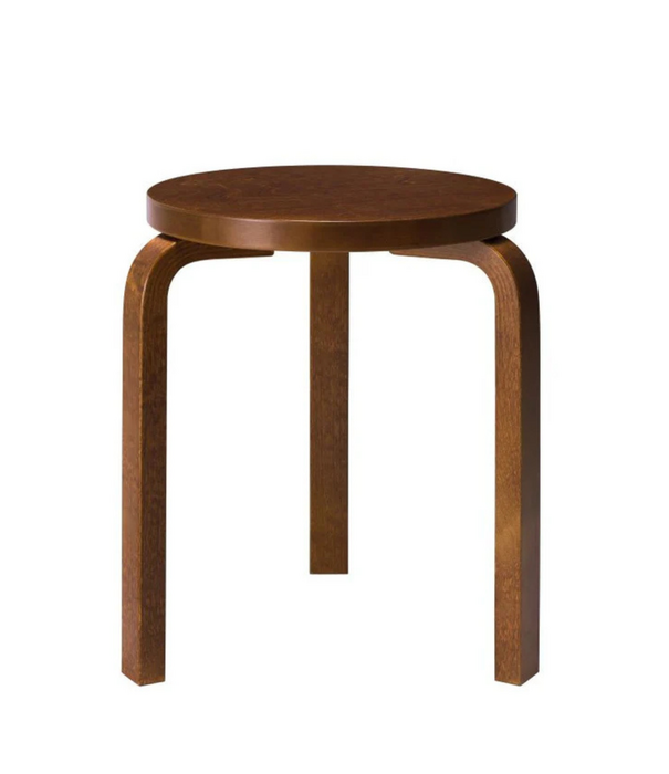 Artek   Stool 60 birch, walnut stained