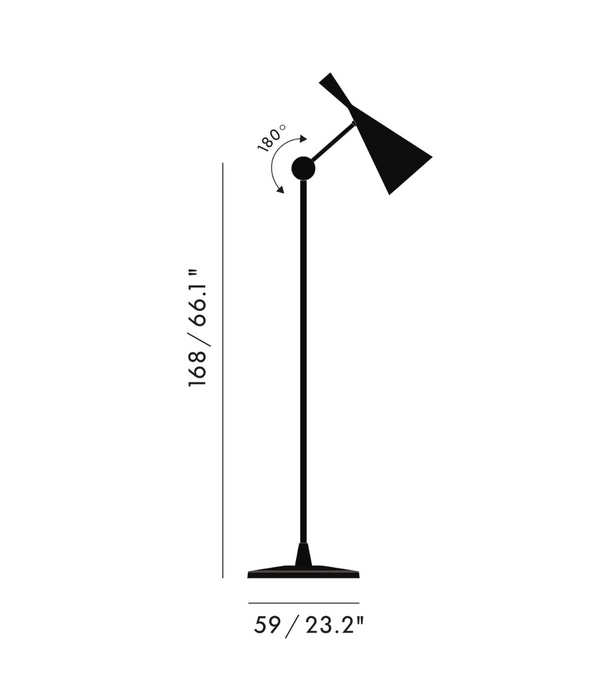 Tom Dixon  Beat vloerlamp