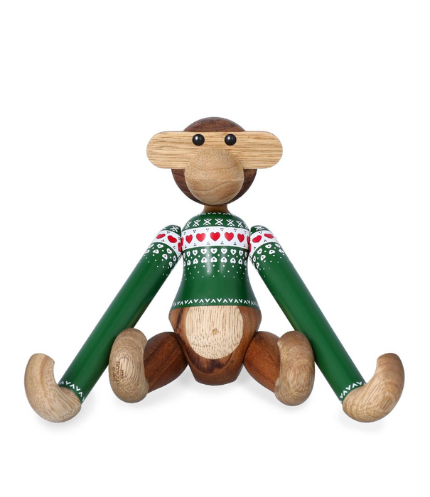 Kay Bojesen  Christmas Jumper Monkey Small in Green