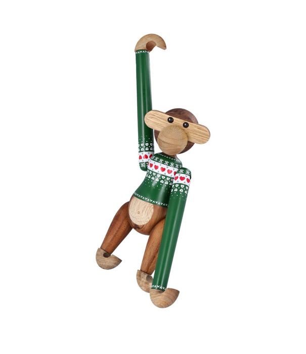 Kay Bojesen  Christmas Jumper Monkey Small in Green