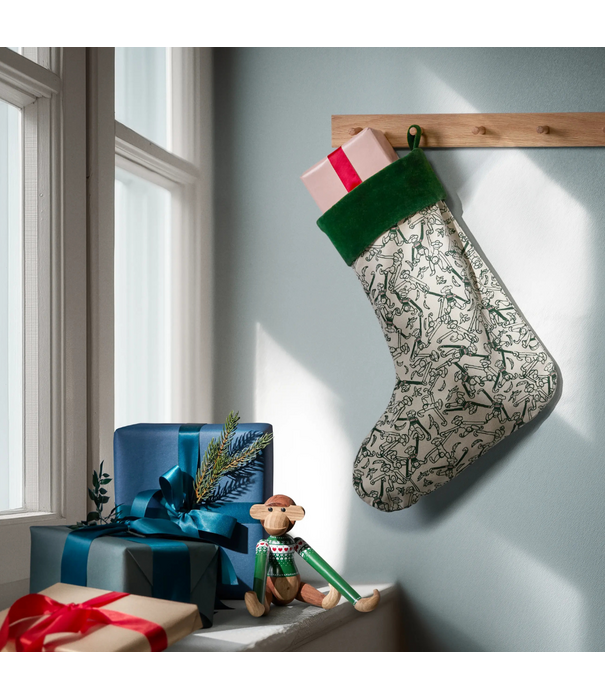 Kay Bojesen  Christmas Jumper Monkey Small in Green