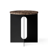 Androgyne Side table Emperador marble, black