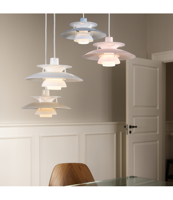 Louis Poulsen  PH5 Hanglamp 320 opaal beige