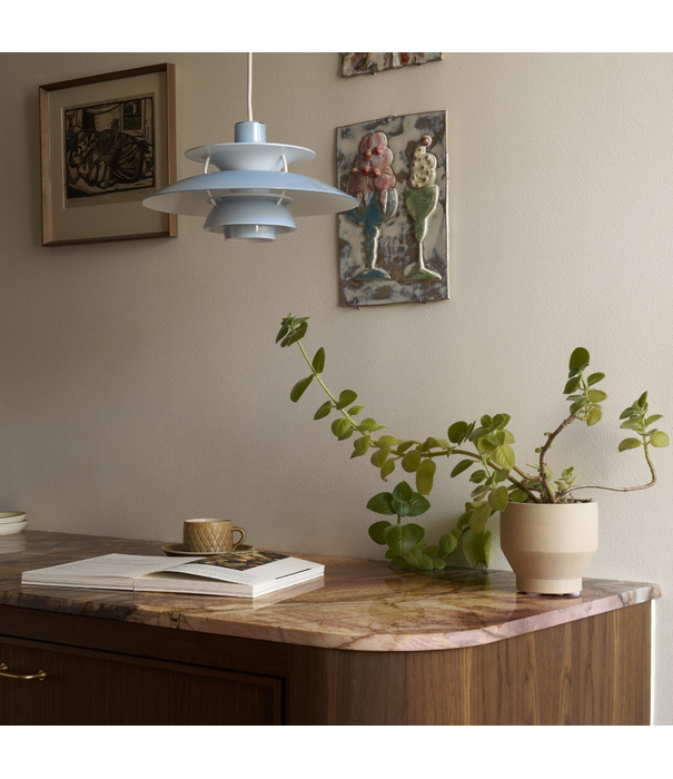 Louis Poulsen  PH5 Hanglamp 320 opaal pale blue