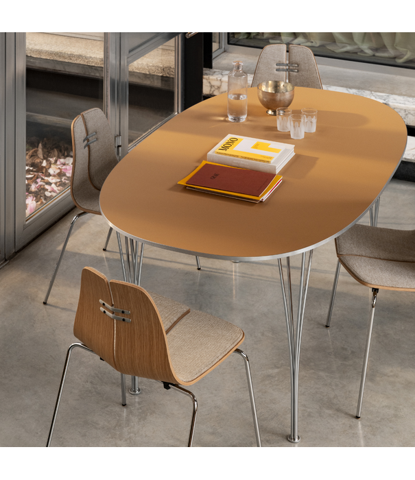 Fritz Hansen Superellipse B616 Tafel light amber laminaat 170cm