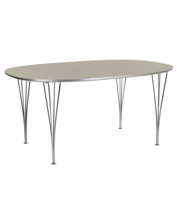 Fritz Hansen Superellipse B616 Tafel rusty red laminaat 170cm