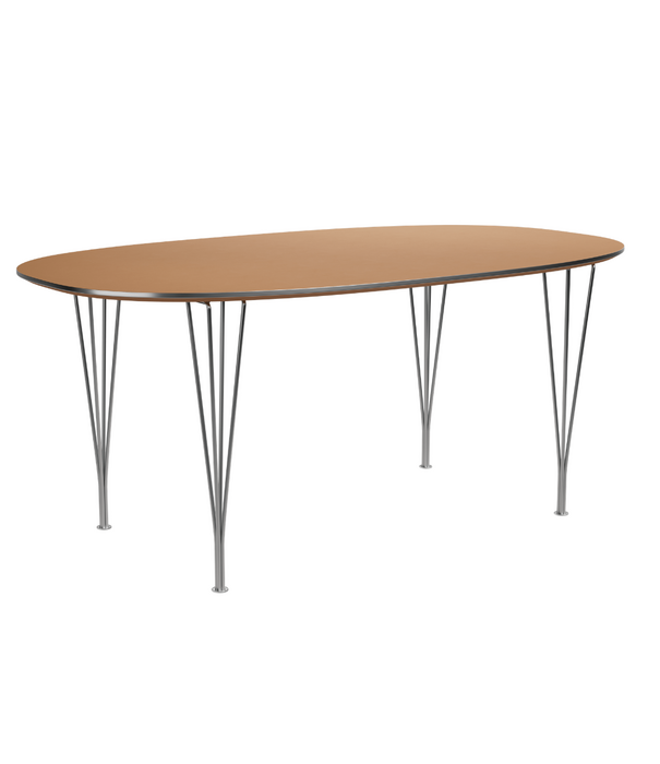 Fritz Hansen Superellipse B616 Table rusty red laminate 170cm