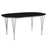 Superellipse B616 Table black laminate, black