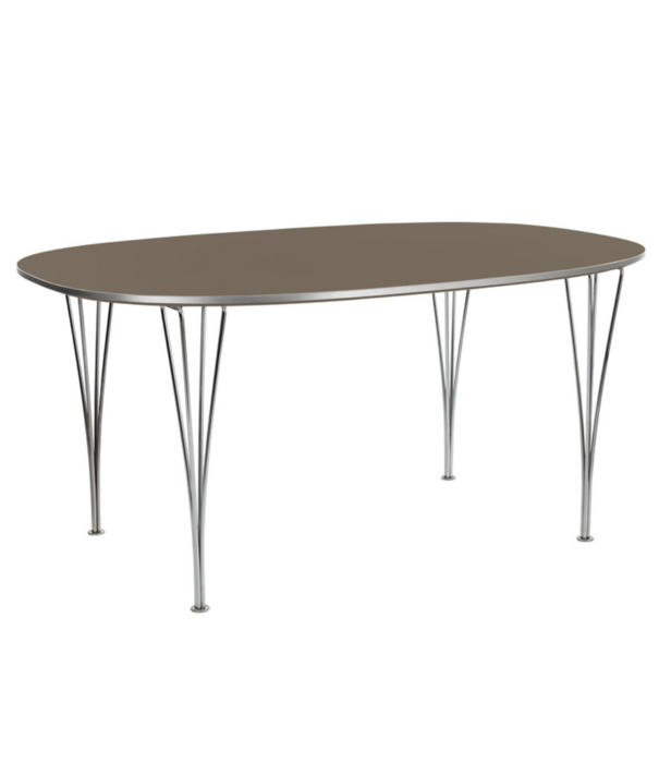 Fritz Hansen Superellipse B616 Tafel zwart laminaat, zwart