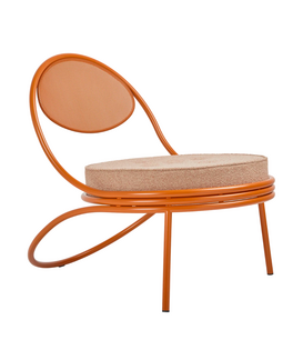 Copacabana Lounge Chair orange, cushion Lorkey 44