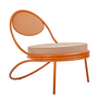 Copacabana Lounge Chair orange, cushion Lorkey 44