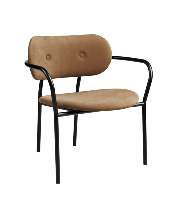 Gubi  Coco Lounge Stoel Eero Special 106,  zwart frame