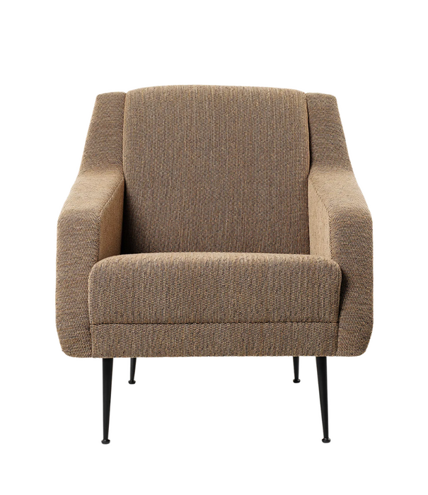 Gubi  CDC.1  Lounge Chair Gubi Boucle 05 brown, black base